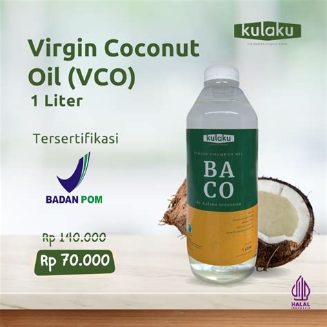 Jual Minyak Kelapa Murni BACO KULAKU 1Liter VCO 1 Liter ORGANIC VIRGIN