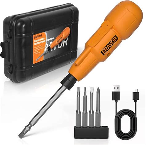 Amazon ERAVOR 3 6V Electric Screwdriver Cordless Rechargeable