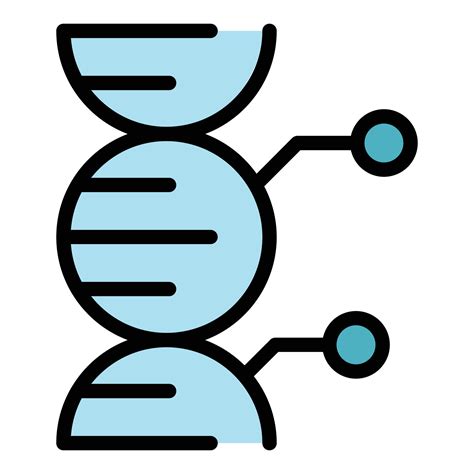 Genome Icon Color Outline Vector 15067619 Vector Art At Vecteezy