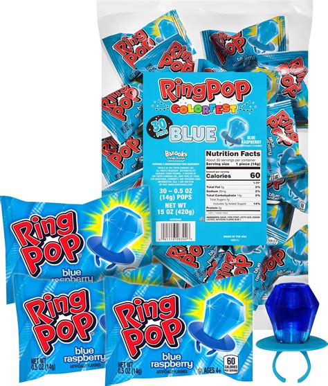 Ring Pop Hard Candy Pops Variety Pack 560 Grams 40