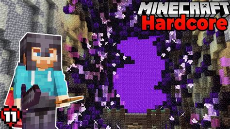 I Built A Mega Nether Portal In Hardcore Minecraft Survival Let S