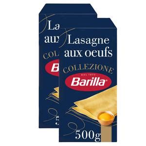 Promotion Barilla Collezione P Tes Lasagne Aux Oeufs Lot De X G