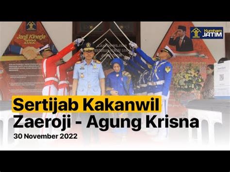 SERAH TERIMA JABATAN KAKANWIL KUMHAM JATIM YouTube