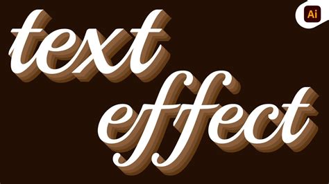 Multiple Fills To Text In Illustrator Text Effect Illustrator Text