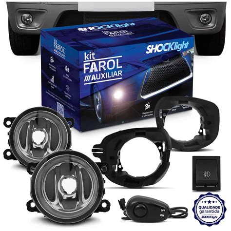 Kit Farol De Milha Mobi 2016 2017 2018 Argo 2017 2018 Auxiliar Neblina