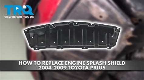 How To Replace Engine Splash Shield 2004 2009 Toyota Prius YouTube