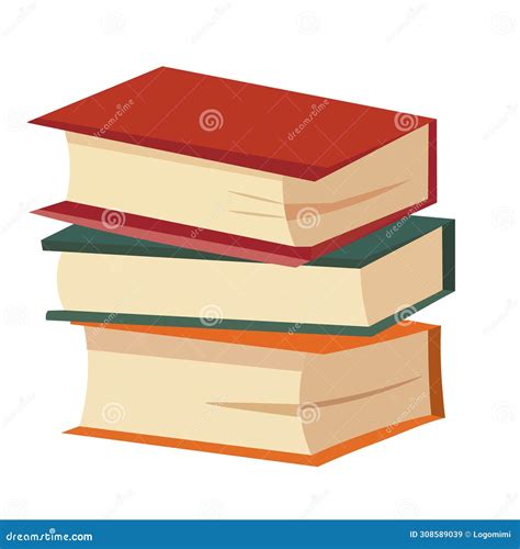 Stack Of Books Book Stack Vector Illustration Stock Vector