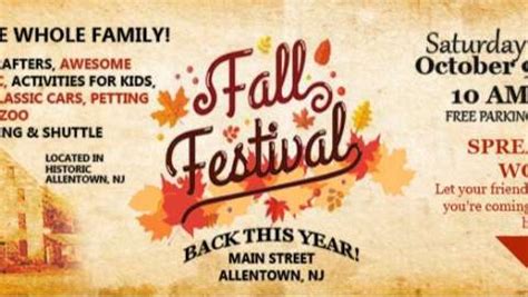 Allentown Fall Festival 2025, a Festival in Allentown, New Jersey