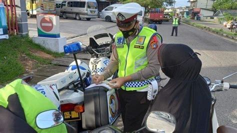 Tilang Manual Berlaku Di Babel Mulai Besok Tak Boleh Titip Denda Ke