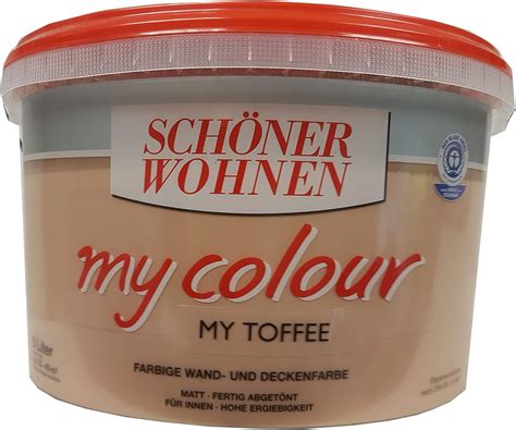 Schöner Wohnen Wandfarbe My Colour 5 Liter Zarte Farben Toffee Matt