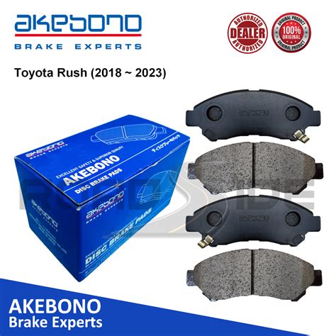 Akebono Front Brake Pads For Toyota Rush 2018 2023 Shopee Philippines