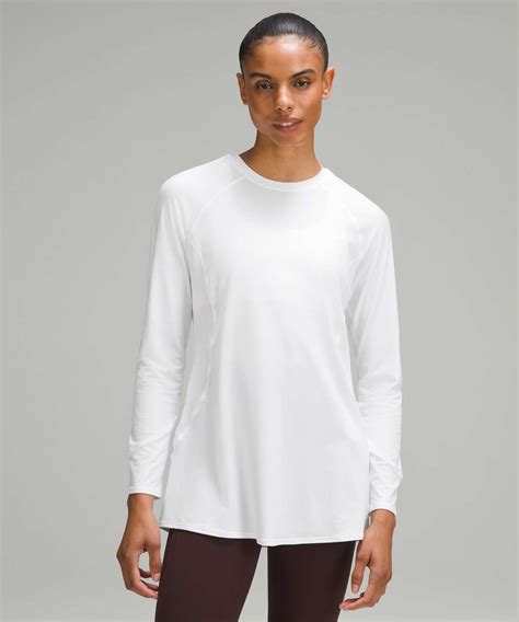 Lululemon Abrasion-Resistant High-Coverage Long-Sleeve Shirt - White ...