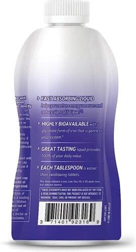 Wellesse Liquid Iron Natural Berry 16 Fl Oz For Sale Online Ebay