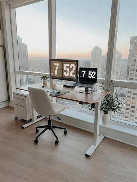 Minimal Standing Desk Setup | Home Office Decor