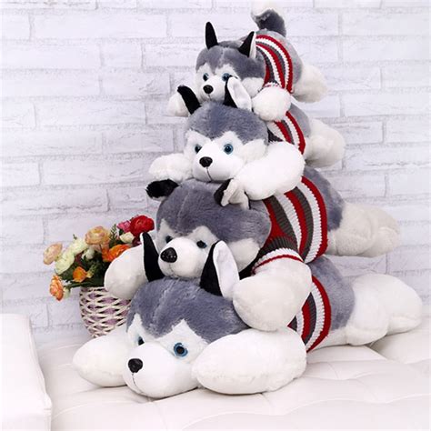 Huskydaddy” 40cm Siberian Husky Plush Toy Huskyfanworld