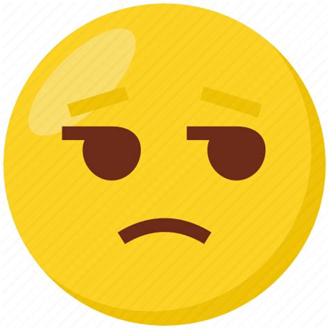 Emoji Face Emoticon Unamused Smiley Icon Download On Iconfinder