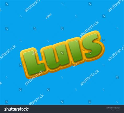 Luis Popular Nick Names Around World Stock Illustration 1173653521