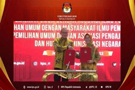 Dukung Pelaksanaan Pemilu 2024 Mipi Teken Nota Kesepahaman Dengan Kpu