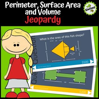 Area Perimeter Surface Area And Volume Jeopardy With Scoreboard By