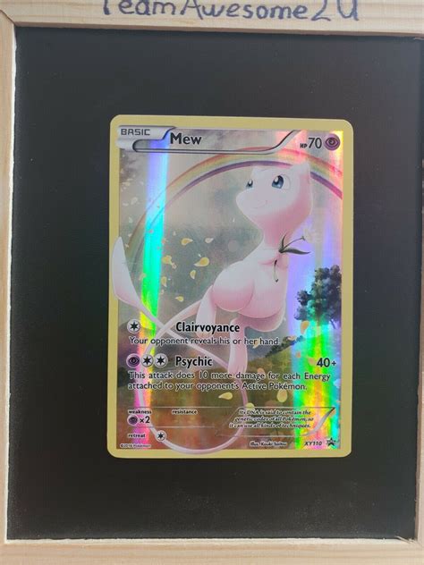 Mavin Mew XY110 Mythical Collection Full Art Black Star Promo