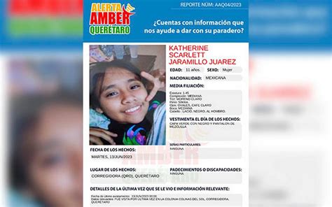 Activan Alerta Amber por menor de 11 años Diario de Querétaro