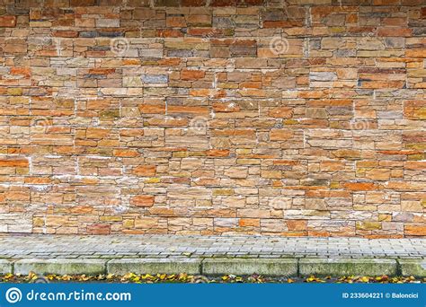 Brown Tiles Wall Stock Image Image Of Fall Pattern 233604221