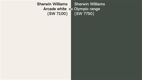 Sherwin Williams Arcade White Vs Olympic Range Side By Side Comparison