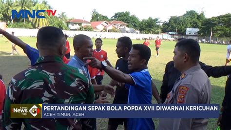 Adu Mulut Warnai Pertandingan Sepak Bila Popda XVII Di Aceh Timur Aceh