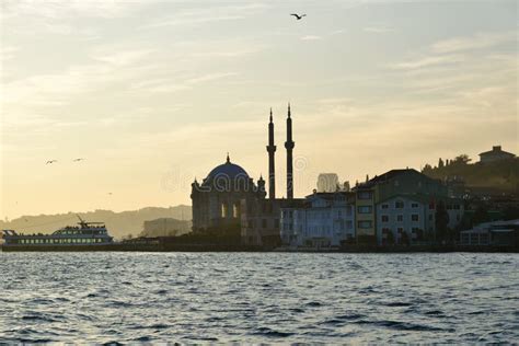 Famous Ortakoy Mosque View From Bosphorus Istanbul Editorial Stock