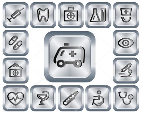 Medical Buttons Stock Vector Image By Olegbabich 18295859