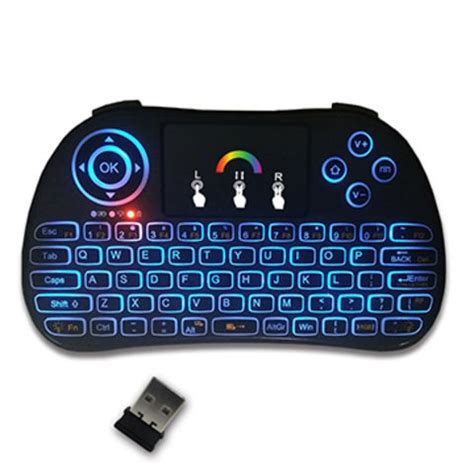 Buy China Wholesale 2.4g Wireless Mini Keyboard With 7 Colors Backlight And Touchpad Mouse ...