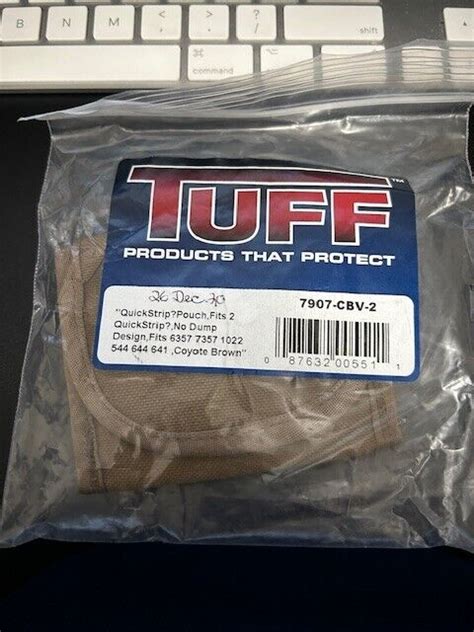 Tuff Products Quickstrip Tactical Pouch W Wrap Around Belt Coyote