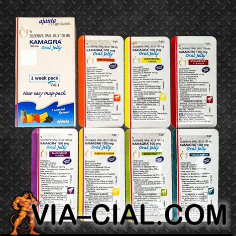 Kamagra Oral Jelly Sildenafil 100mg Per Pack