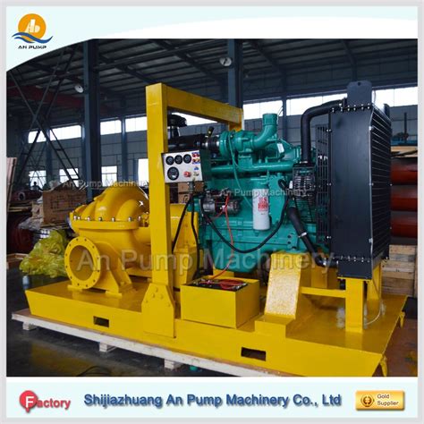 Double Suction Impeller Diesel Engine Centrifugal Split Case Pump