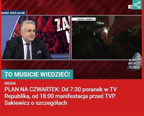 Kluby Gazety Polskiej PLAN NA CZWARTEK Od 7 30 Poranek W TV