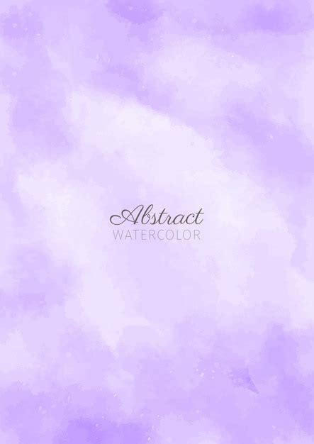 Premium Vector Lavender Dreams Abstract Watercolor Poster Background