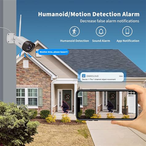 Hiseeu Cámara de seguridad para exteriores 2K audio de 2 vías cámaras
