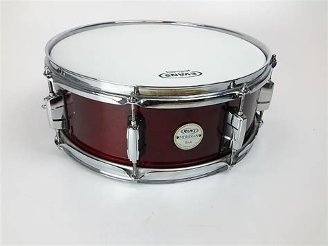 Mapex MERIDIAN BIRCH Snare Drum 5 X 14 Transparent Red Reverb