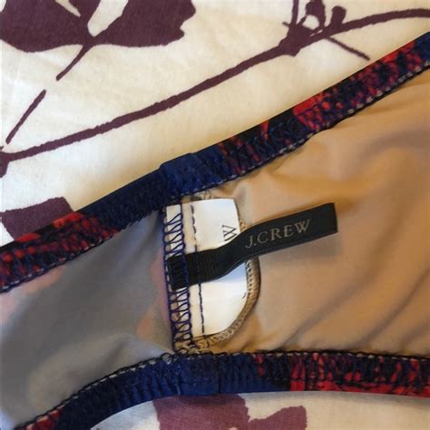 J Crew Swim J Crew Rose And Purple Print Bikini In Size M Poshmark
