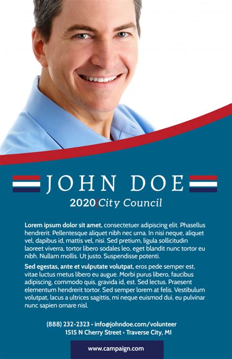 Campaign City Council Flyer Template | MyCreativeShop