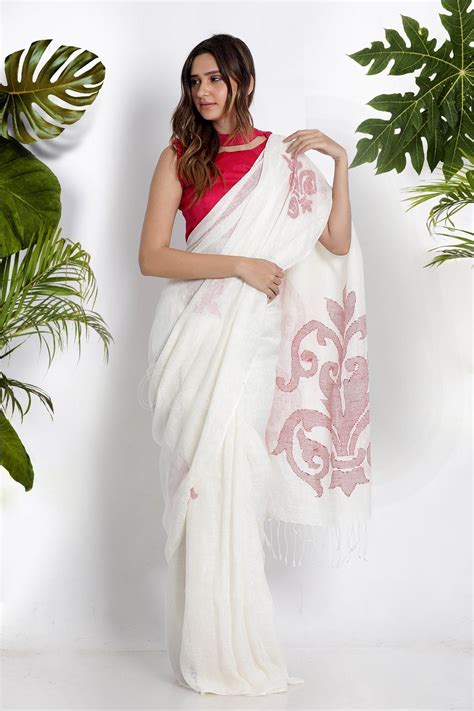 Earthen Collection Linen Sarees Online Linen Saree Linen Sari