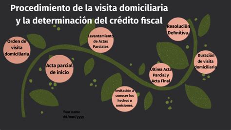 Visita domiciliaria y determinación del crédito fiscal by Ana Miranda