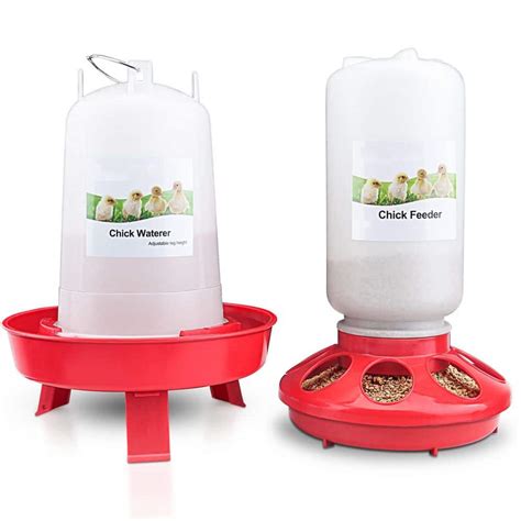 lbs chick feeder    gal chick waterer   adjustable