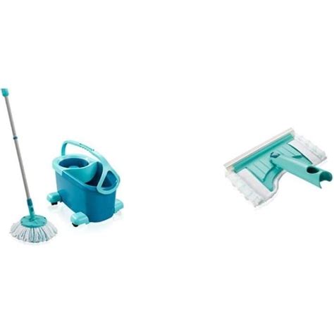 Set Clean Twist Disc Mop Ergo Lave Sol Seau Et Balai Essoreur Avec