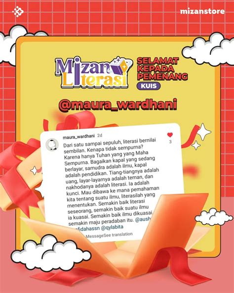 Mizanstore On Twitter Mintor Ucapkan Selamat Kepada Para Pemenang