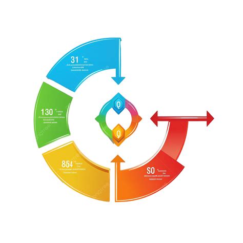 Infographic Arrow Diagram Template Business Presentation Diagram Png