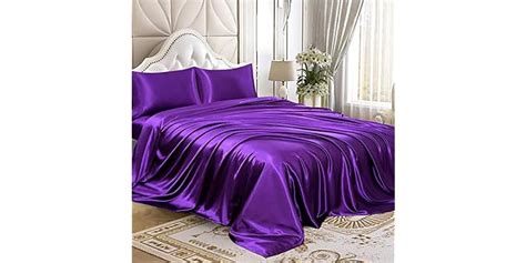 4 Pc Luxury Silky Satin Sheets Set