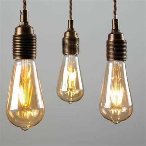 4 Watt ES LED Pear Shaped Amber Filament Bulb