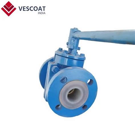 Di Wcb Ss Fep Lined Ball Valve For Industrial Valve Size Inch At