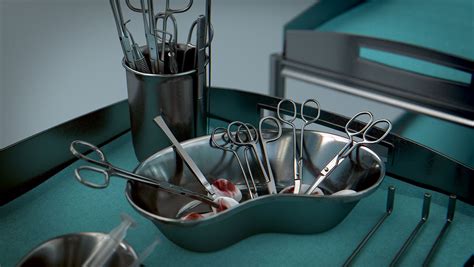 Surgical Instruments Medical Equipment Collection 3d Model 46 3ds Blend Fbx Obj Dae